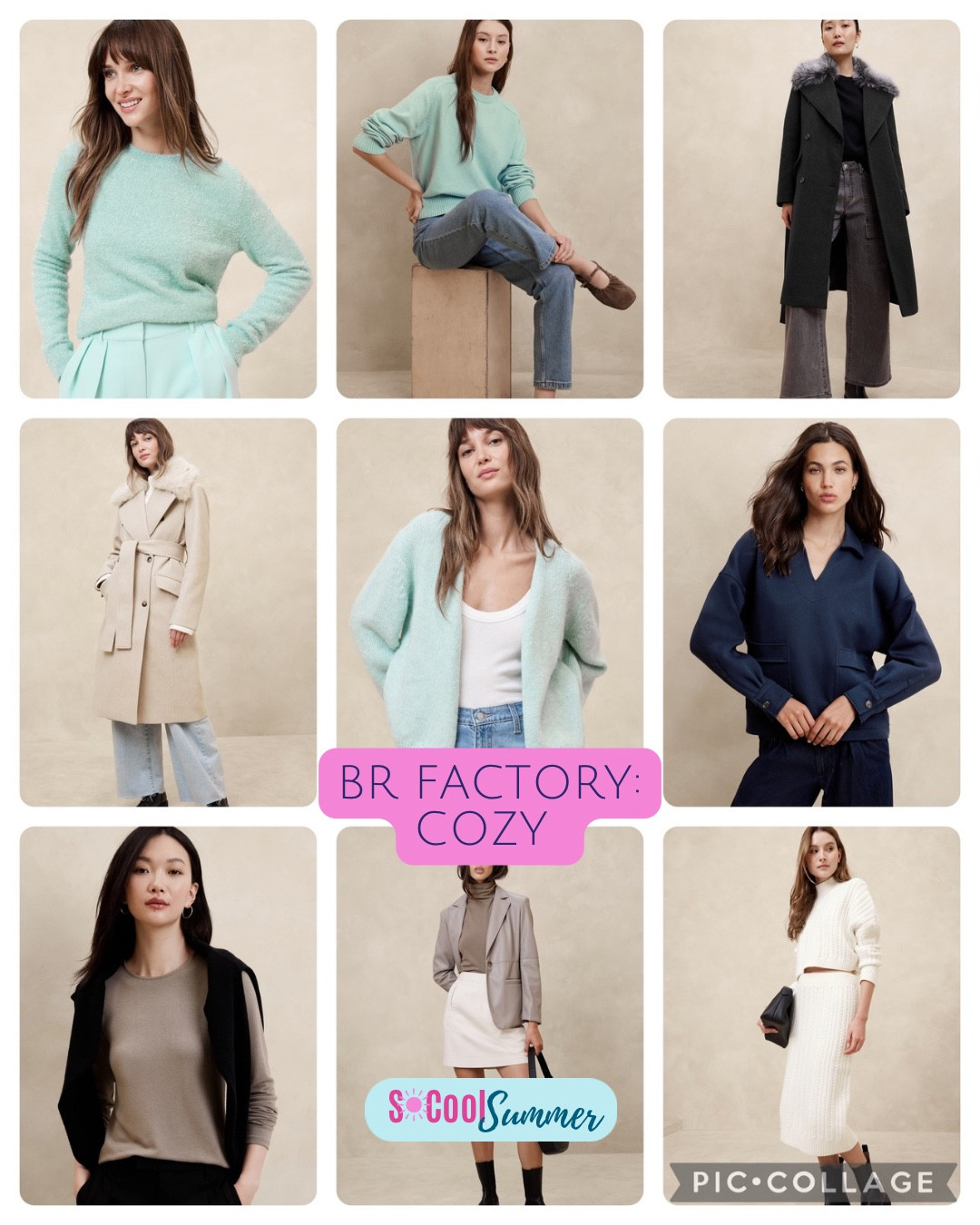 Cozy pieces at Banana Republic Factory.  Especially loving this palette for light summers!

#hocsummer #coolsummer #lightsummer #truesummer #softsummer #pastelsummer #darksummer #brownsummer #sweetpeasummer #summerpalette #summerfinds

#LTKHoliday #LTKSeasonal #LTKCyberWeek