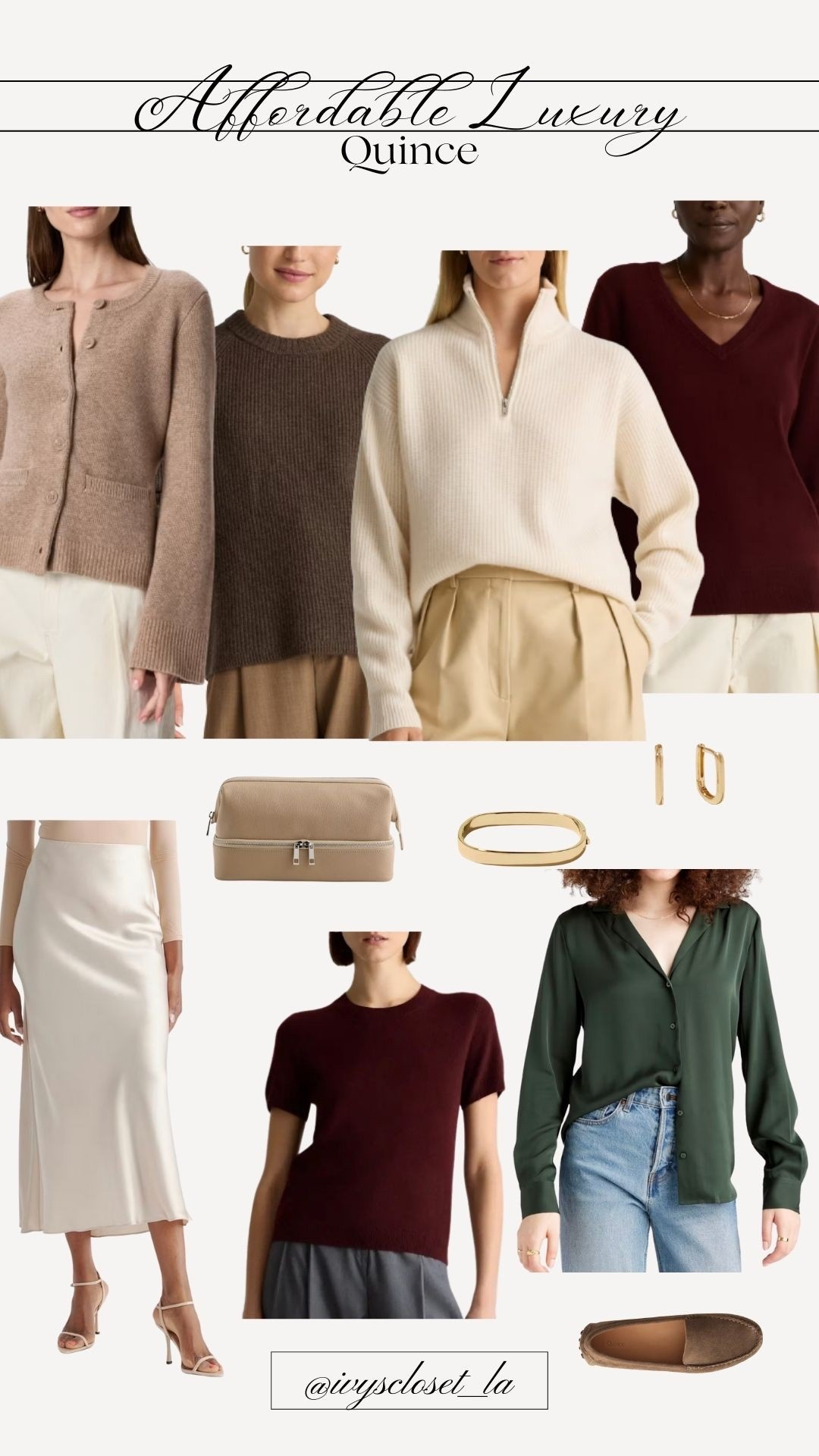 Affordable luxury cashmere, silk and leather pieces 

#LTKGiftGuide #LTKHoliday #LTKFindsUnder100