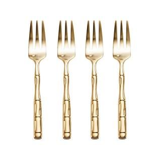 Wallace Gold 18/10 Stainless Steel Cocktail Fork Set (Service for 4)-5204211 - The Home Depot | The Home Depot