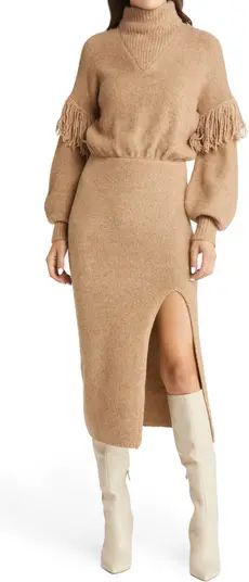 Angelle Scrunch Neck Long Sleeve Sweaterdress | Nordstrom