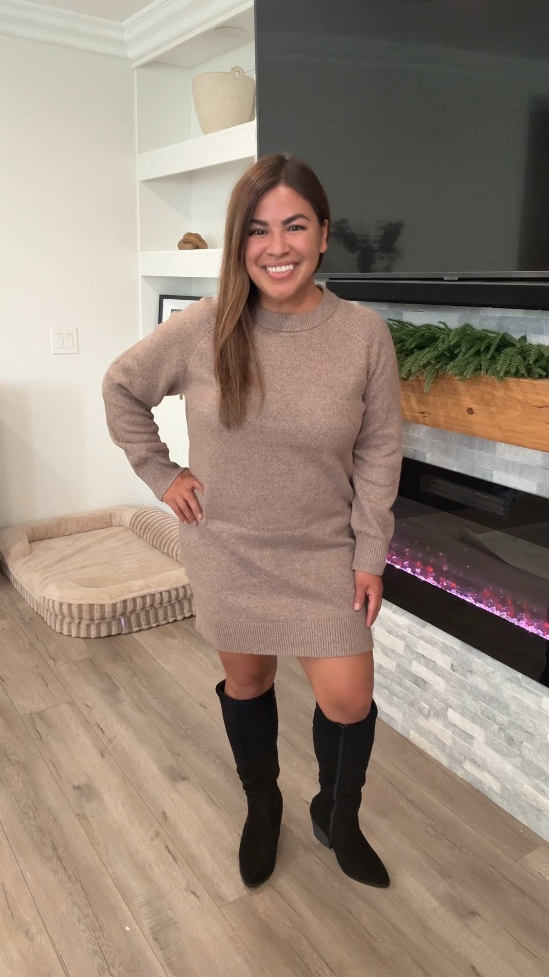 These Putu Knee-High Boots are my new obsession! 👢 Faux suede, slouchy style, stacked block heel, and a side zipper make them so easy to wear with skirts, dresses, jeans, or leggings. True to size and comfy enough to wear all day—perfect for casual, office, or date night looks! ✨

5’0”
155lb
Dress Size: Medium

#LTKPetite #LTKMidsize #LTKOver40