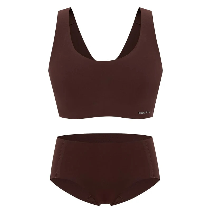 2021 Barely Zero Your-Size-Is-The-Size Classic Wireless Bra + Brief Set Bundle | NEIWAI