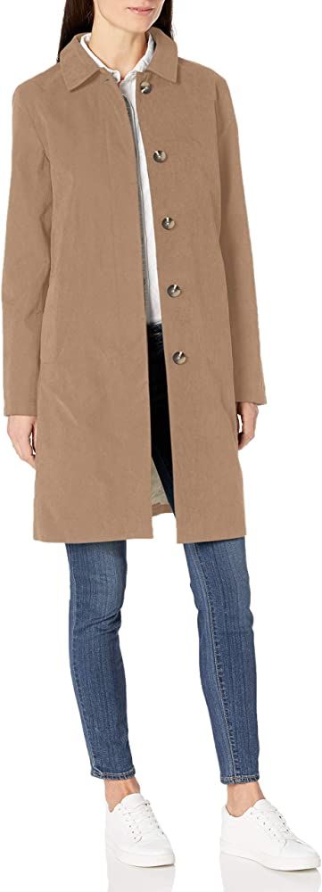 Amazon Essentials Women's Water-Resistant Collar Coat | Amazon (US)