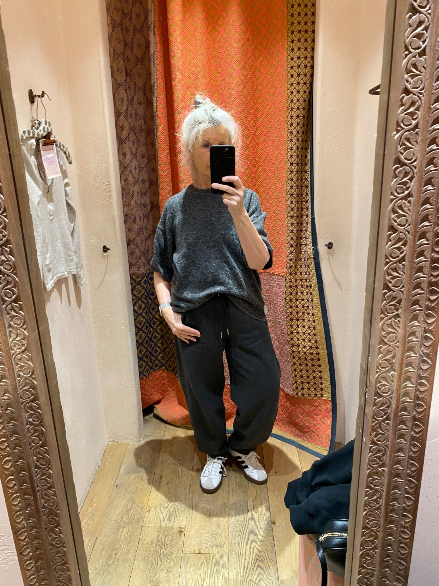 Love an oversized short sleeve sweater!! Joggers are Abercrombie 💕🫶

#LTKSeasonal #LTKOver40