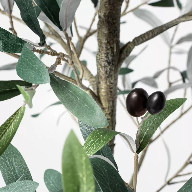 75" Artificial Sparse Olive Tree in Pot - Threshold™ designed with Studio McGee | Target