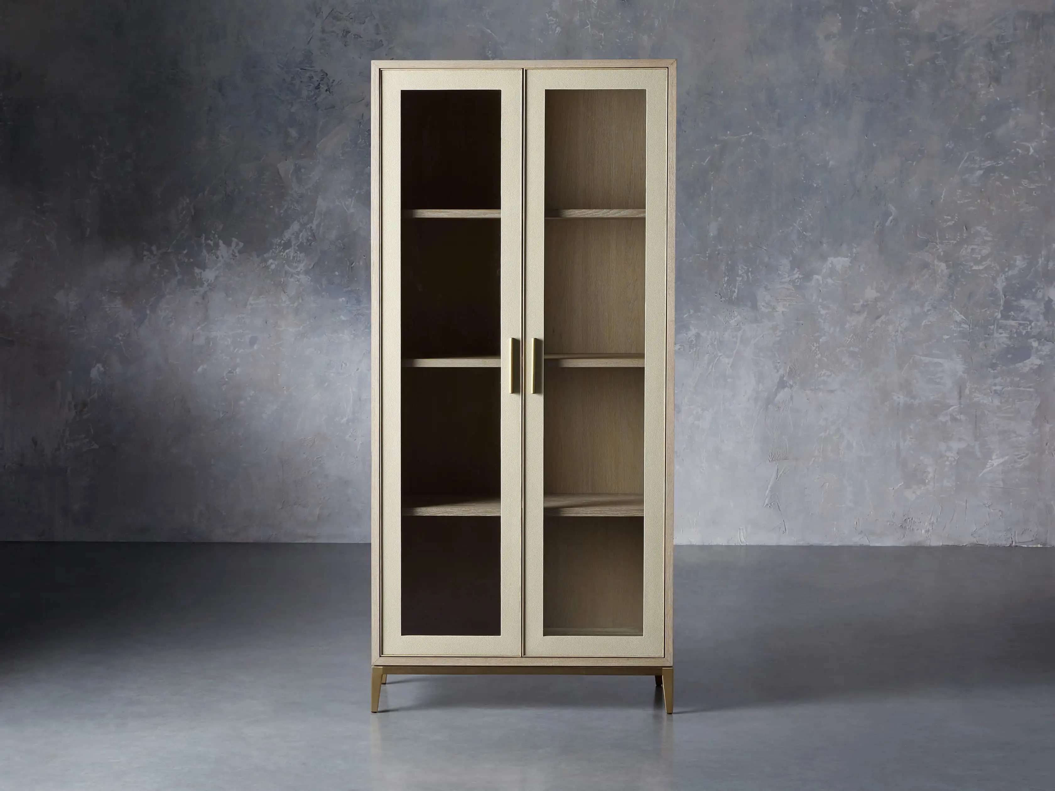 Malone Glass Cabinet | Arhaus