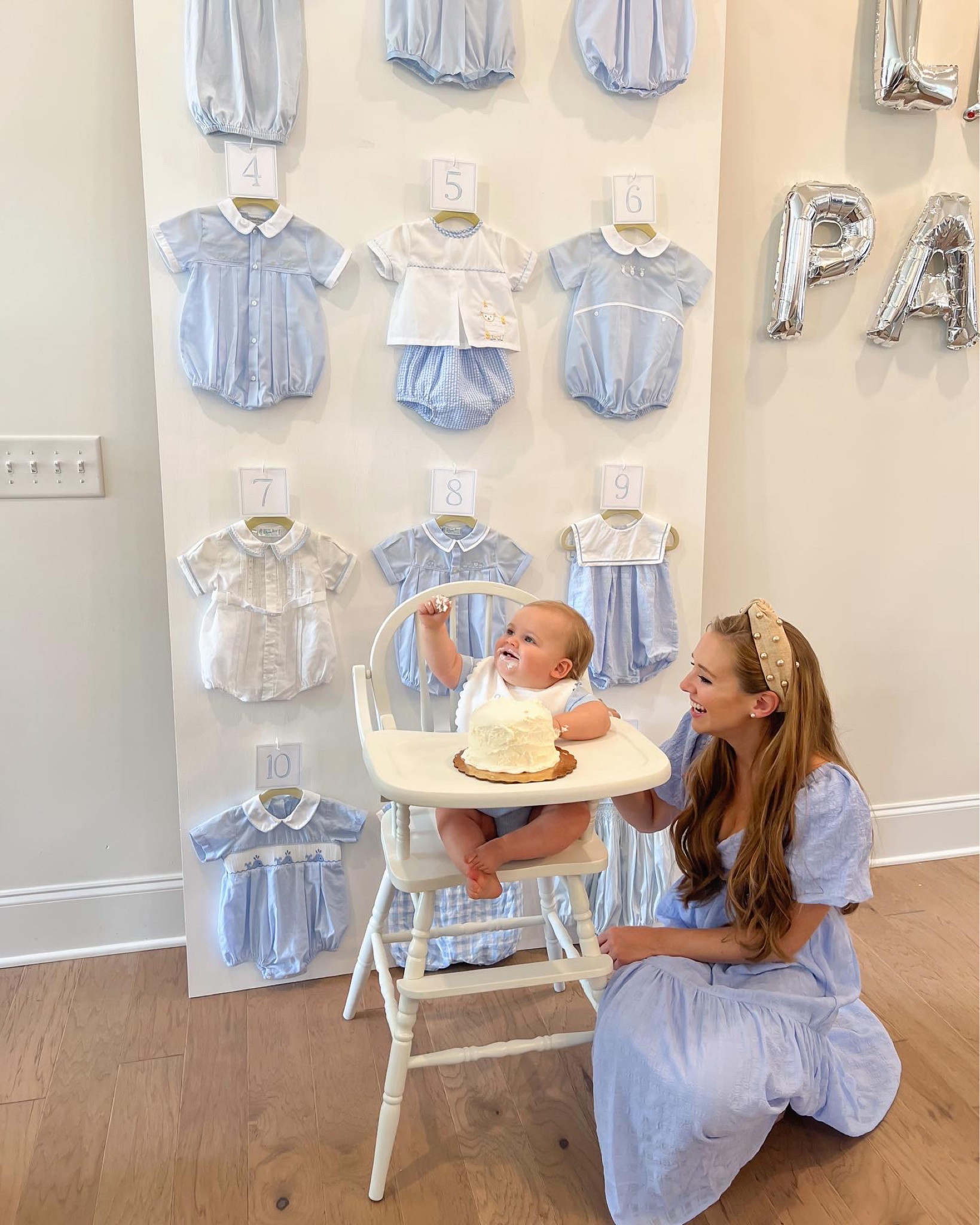 My sweet baby boy’s 1st birthday! I’m so happy with how his backdrop turned out that is displaying all of the outfits he wore for his monthly milestone photos! If you recreate this please tag me, I can’t wait to see how yours turns out!! 🤍

Linked as many outfits or similar ones as I could! Feel free to message me for any specifics!

#LTKkids #LTKfamily #LTKparties