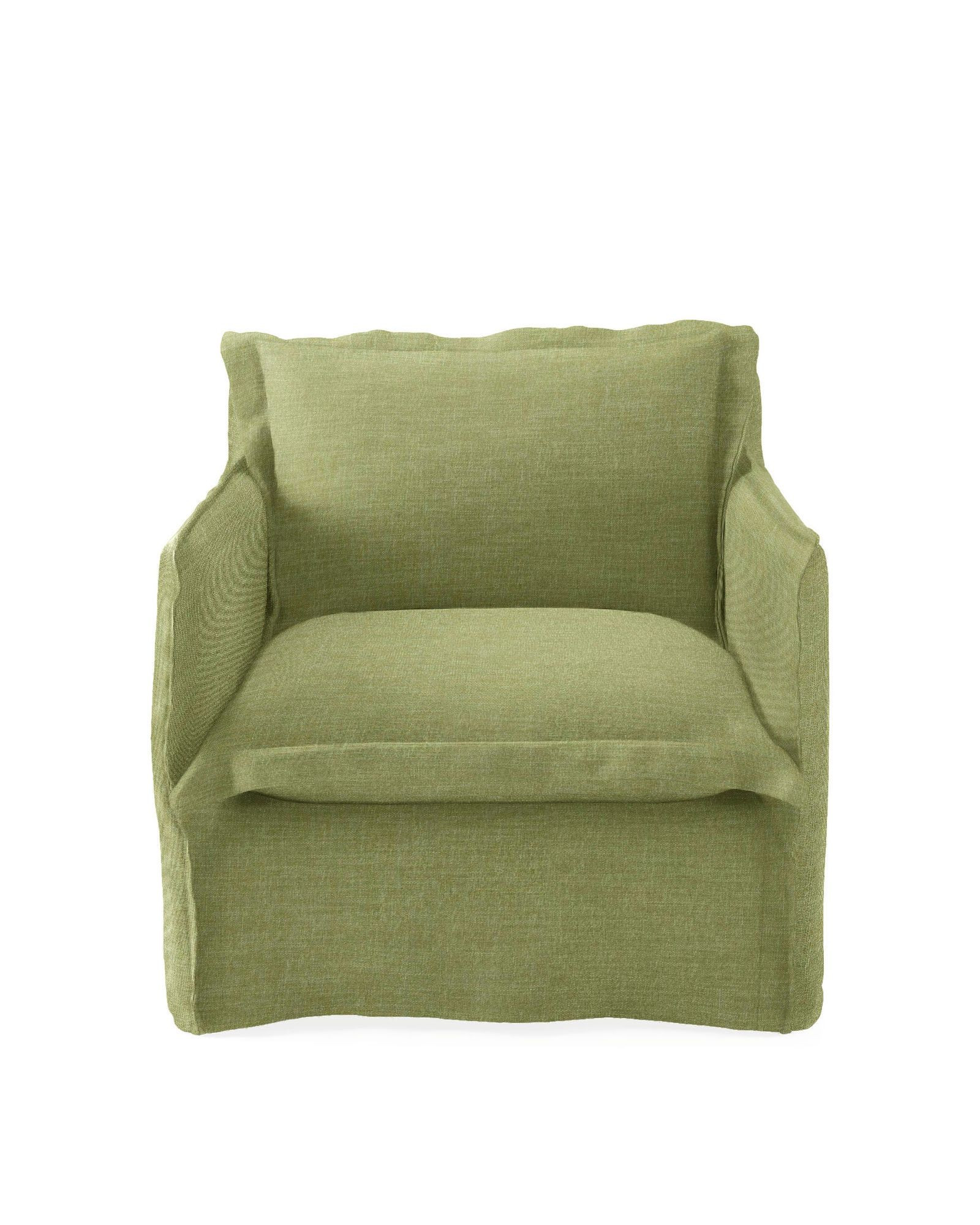 Beach House Slim Arm Swivel Chair | Serena and Lily