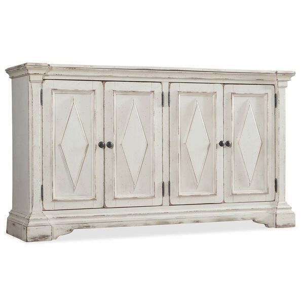 Four-Door White Cabinet | Bellacor