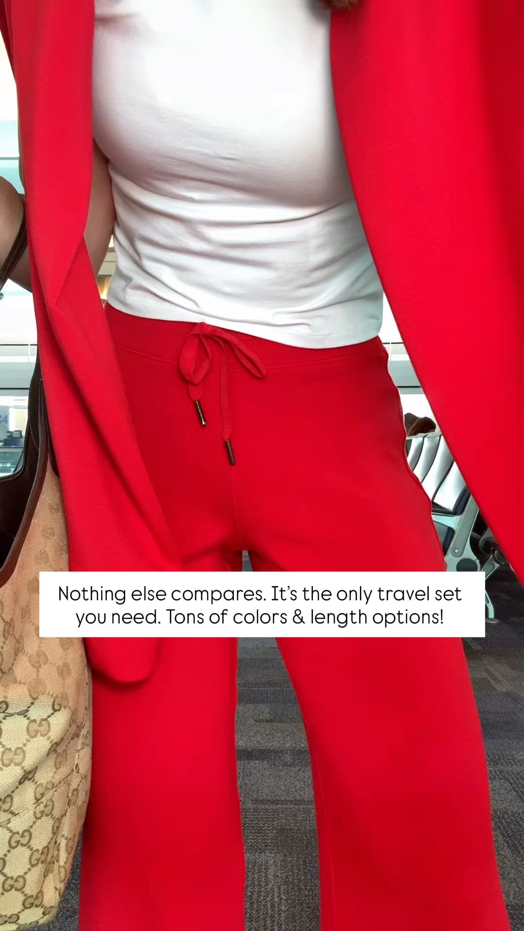 My travel essentials! My travel must-haves. Travel favorites. My travel outfit. Airport outfit. The best matching sets! Code LISAMARIEXSPANX on first time orders. Wearing XS petite in pants and XS in top. I went up half a size in cream sneakers. Gucci Mercato tote in size large.

#LTKootd #LTKgrwm #LTKTravel
