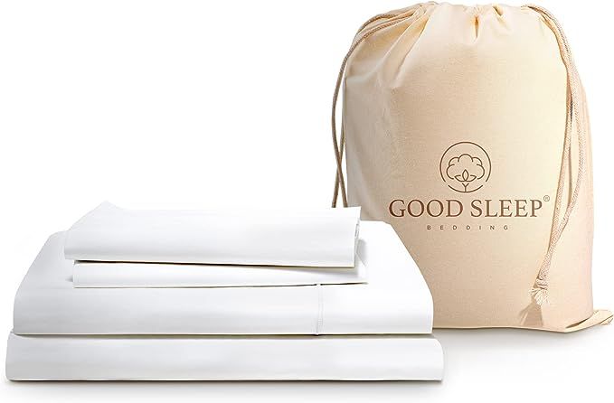 4 Piece White Queen Sheet Set, 1000 TC 100% Egyptian Cotton Queen Bed Sheets, Sateen Hotel Style ... | Amazon (US)