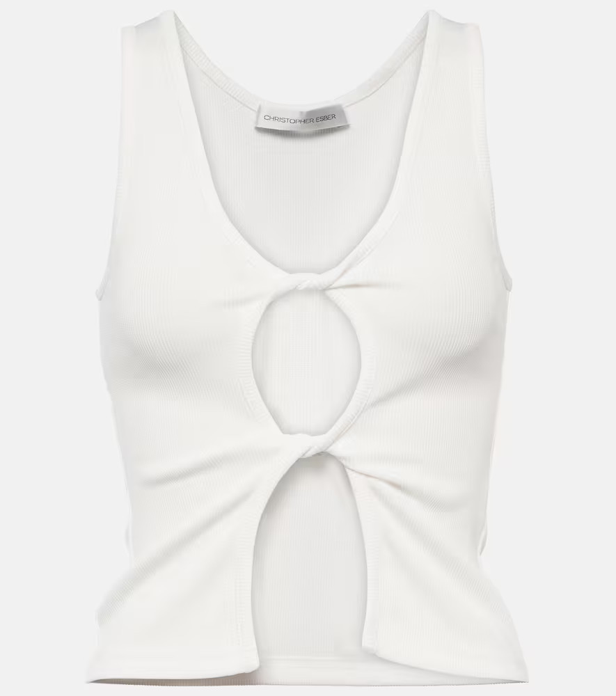 Christopher Esber Cutout jersey tank top | Mytheresa (US/CA)