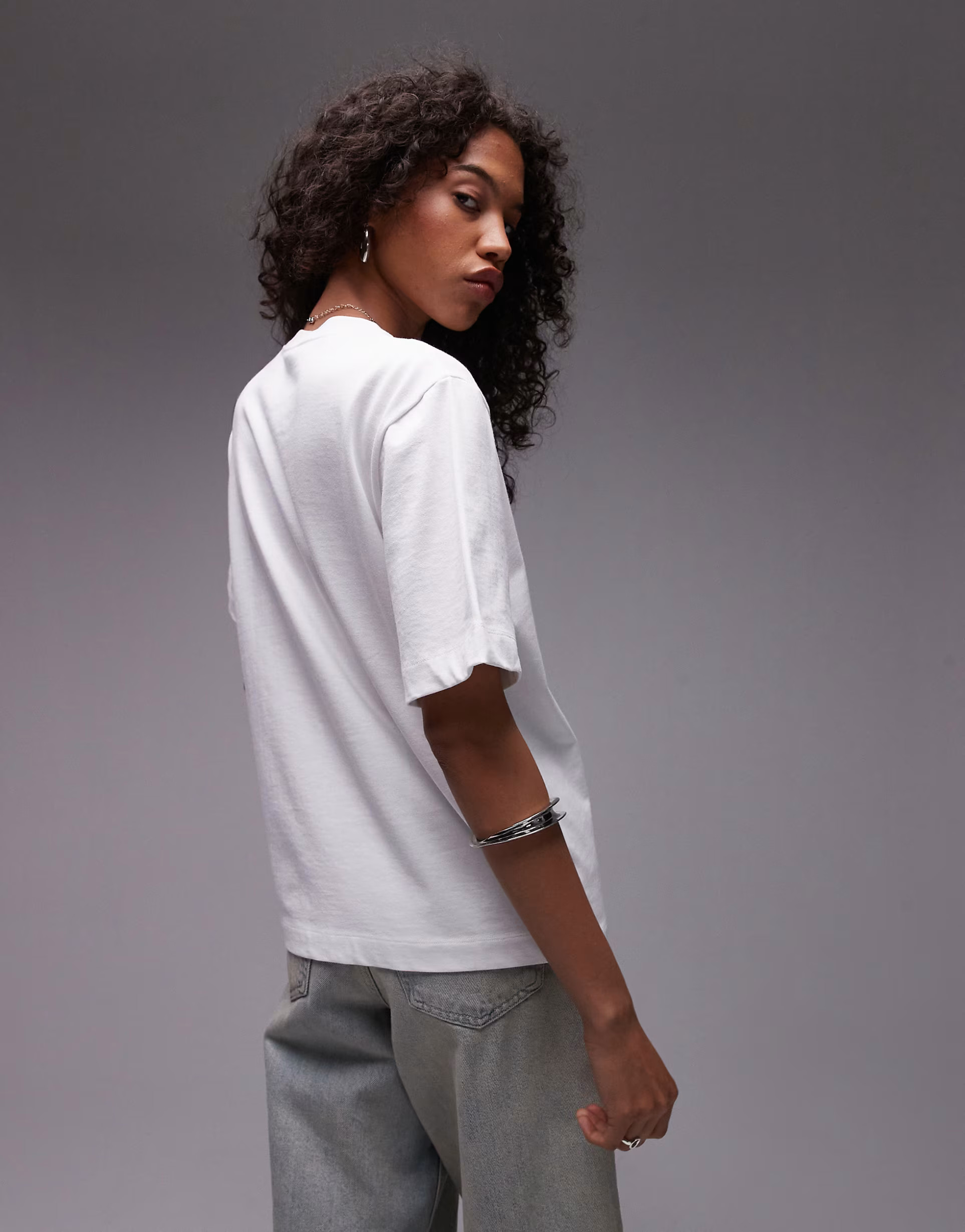 Topshop premium basic short sleeve tee in white | ASOS | ASOS (Global)