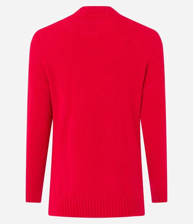 Suéter em Tricô Texturizado com Cava Deslocada Vermelho | Renner (BR)