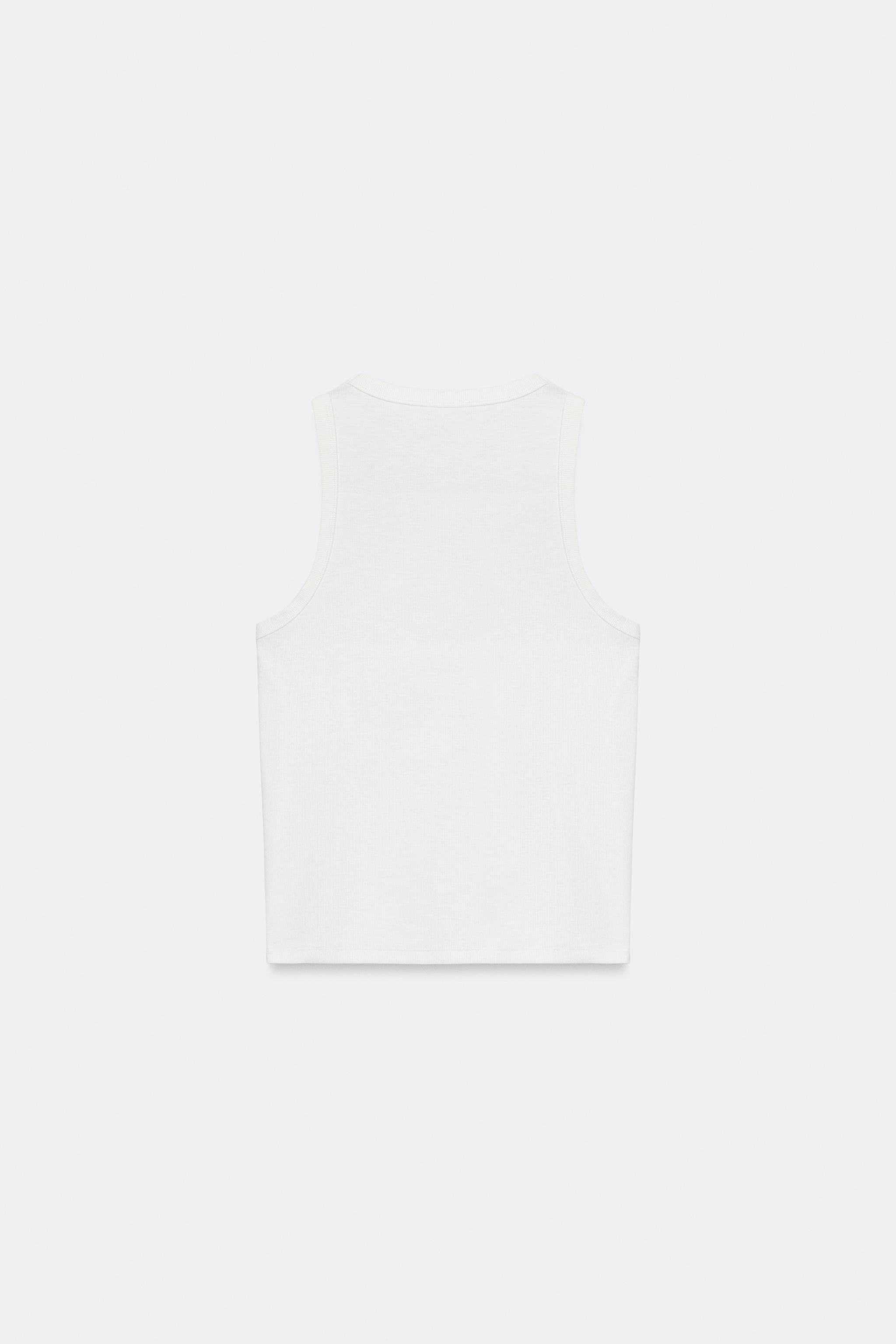 RIBBED SLEEVELESS TOP | Zara UK