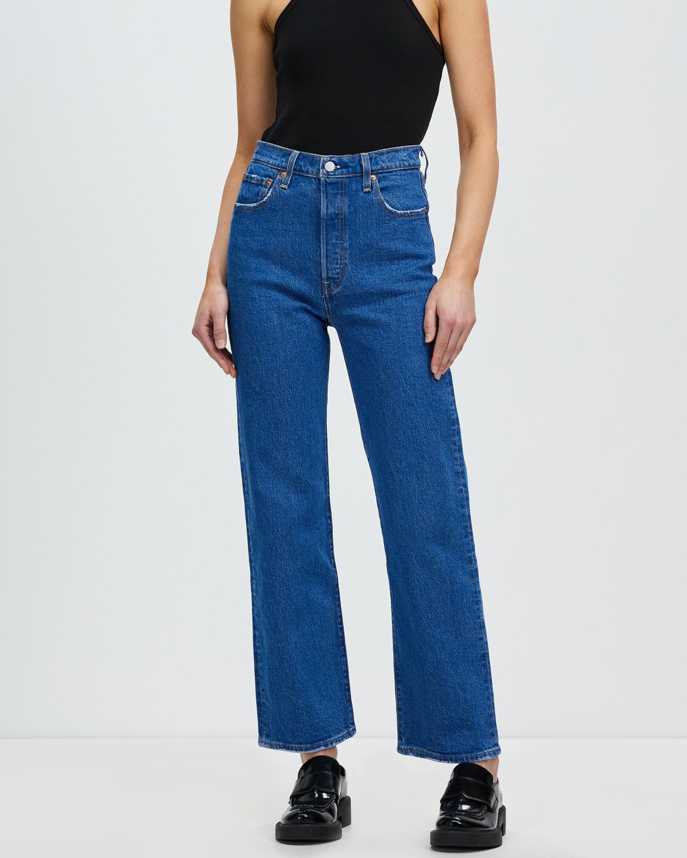 Levi's - Ribcage Straight Ankle Jeans - Crop (Jazz Pop) Ribcage Straight Ankle Jeans | THE ICONIC (AU & NZ)