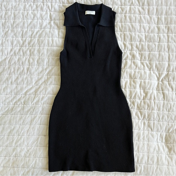 Aritzia Babaton sculpt knit mini polo dress | Poshmark
