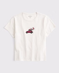 Short-Sleeve Love Bug Graphic Skimming Tee | Abercrombie & Fitch (US)
