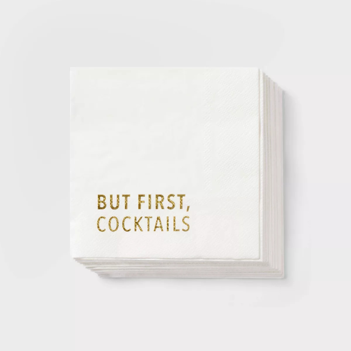 30ct Beverage Napkins 'But First Cocktails' - Spritz™ | Target
