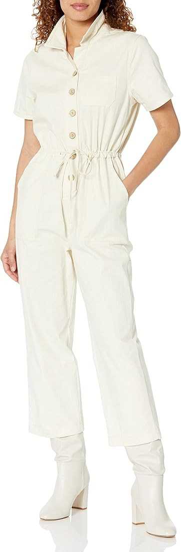 O A T NEW YORK Womens Luxury Clothing Short Sleeve Utility Coverall With Functional Pockets and D... | Amazon (US)