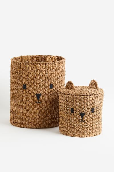 Braided storage basket - Beige - Home All | H&M GB | H&M (UK, MY, IN, SG, PH, TW, HK)