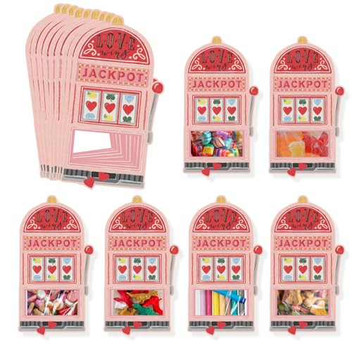 Valentines Day Cards for School, 48 Pack Funny Class Valentines Cards, Exchange Valentines Day Cards Bulk with Clear Treat Bags & Self Adhesive Tape, Valentines Party Favor for School Classroom | Amazon (US)