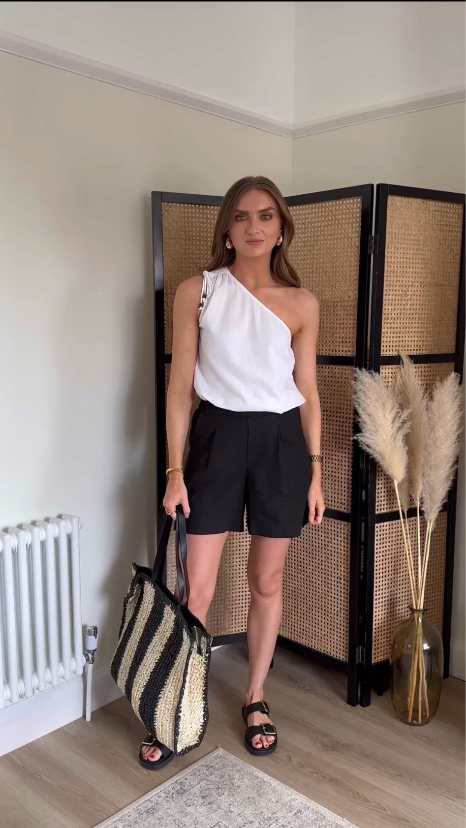 Summer styling with M&S 

Size 8 in the M&S COLLECTION Linen Rich One Shoulder Top

Size 8 in the M&S COLLECTION black Linen Rich Shorts

M&S COLLECTION Leather Buckle Ankle Strap Flatform Sandals

M&S COLLECTION Straw Striped Tote Bag

M&S gold earrings 


Summer outfit, summer holiday outfit, monochrome outfit, black linen shorts
Straw bag, city-break outfit, classic outfit, wardrobe summer staples 


#LTKeurope #LTKsummer #LTKuk