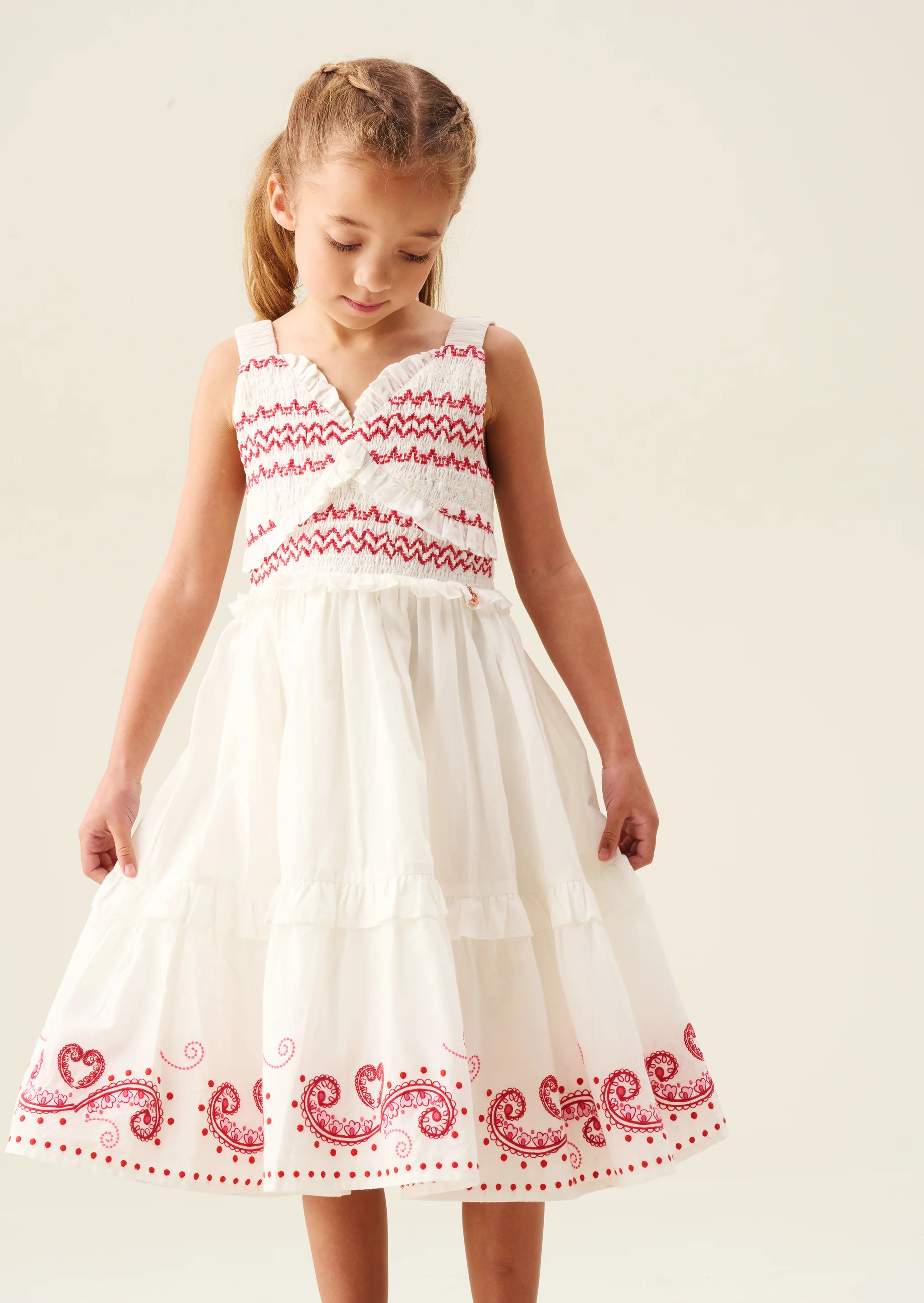 Everlyn Embroidered Frill Dress | Angel and Rocket