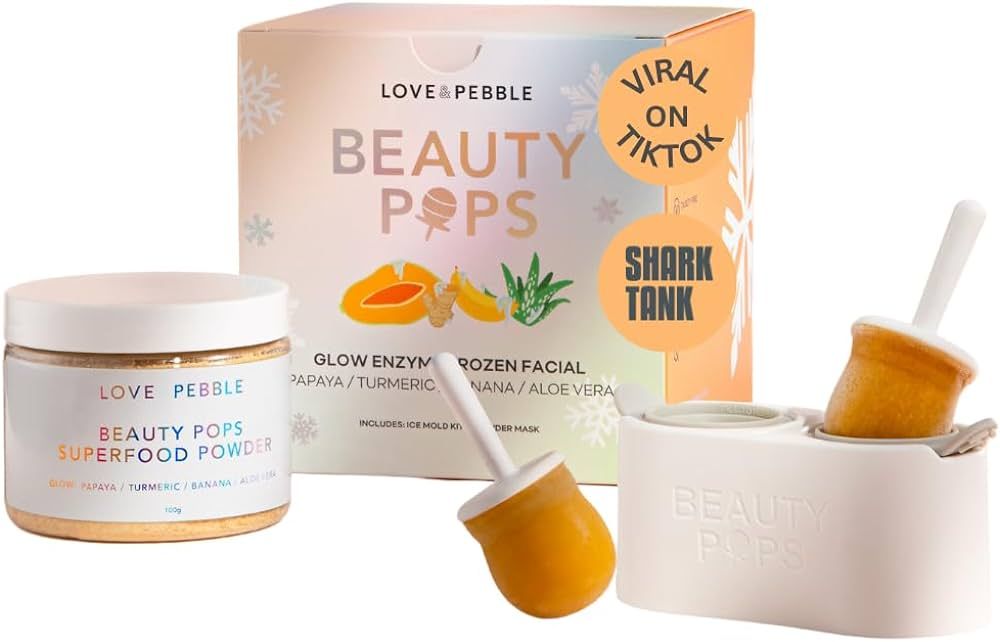 Beauty Pops by Love & Pebble- Turmeric Mask Glow Enzyme Icy Facial Kit| Viral On TikTok| As seen ... | Amazon (US)