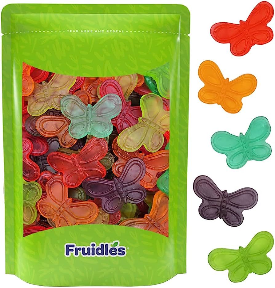 Large Butterflies Gummi Candy, Assorted Fruit Flavors Gummies, Allergy Friendly, Non-GMO, No Arti... | Amazon (US)