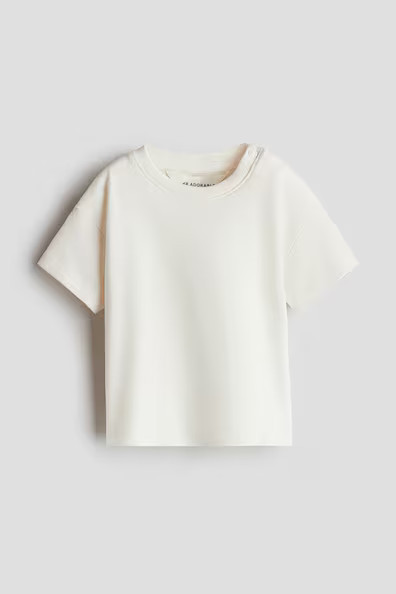 H & M - Loose-Fit Pima Cotton T-Shirt - White | H&M (US + CA)