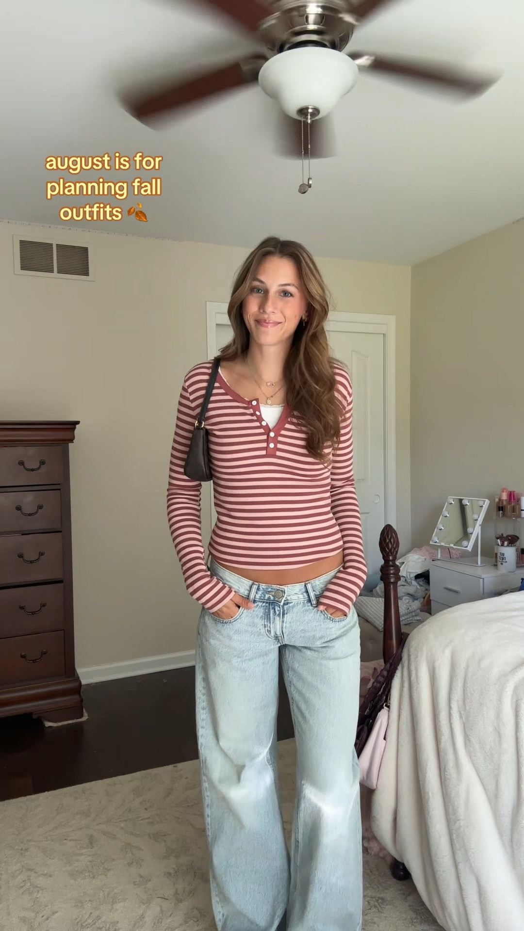 Cute fall outfit idea with jeans and striped top!

#falloutfitswomen #backtoschooloutfits

#LTKootd #LTKSeasonal #LTKSaleAlert