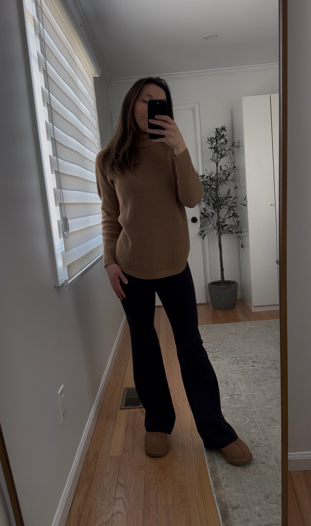 Amazon brown knit sweater paired with Abercrombie black leggings for an effortless neutral everyday outfit. This casual chic look is comfortable, flattering, and easy to wear for work from home days, errands, or casual coffee runs. Finished with UGG Tasman slippers, this cozy neutral outfit is perfect for winter into early spring and fits seamlessly into a minimalist capsule wardrobe you’ll reach for again and again.

Amazon knit sweater
Amazon fashion finds
Abercrombie leggings
Abercrombie tights
UGG Tasman slippers
UGG Tasman outfit
neutral outfit
brown sweater outfit
casual chic outfit
cozy everyday outfit
winter neutral outfit
work from home outfit
coffee run outfit
minimalist casual style
capsule wardrobe basics

#LTKValentine #LTKdayinmylife #LTKootd