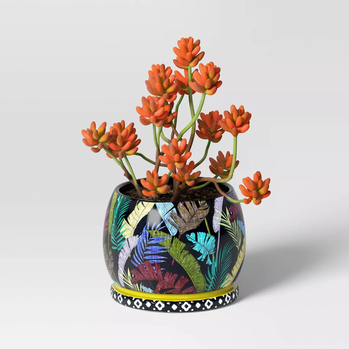 Floral Ceramic Indoor Outdoor Planter Pot - Threshold™ | Target