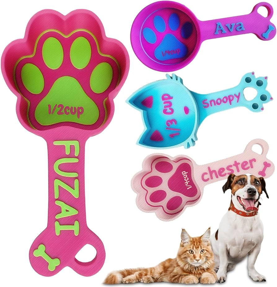 ubjva Personalized Dog Food Scoop Custom Dog Food Measuring Cup with Name Pet Accessories Gifts f... | Amazon (US)