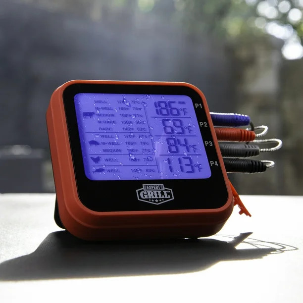 Expert Grill Four Probes Waterproof BBQ Grilling Thermometer - Walmart.com | Walmart (US)