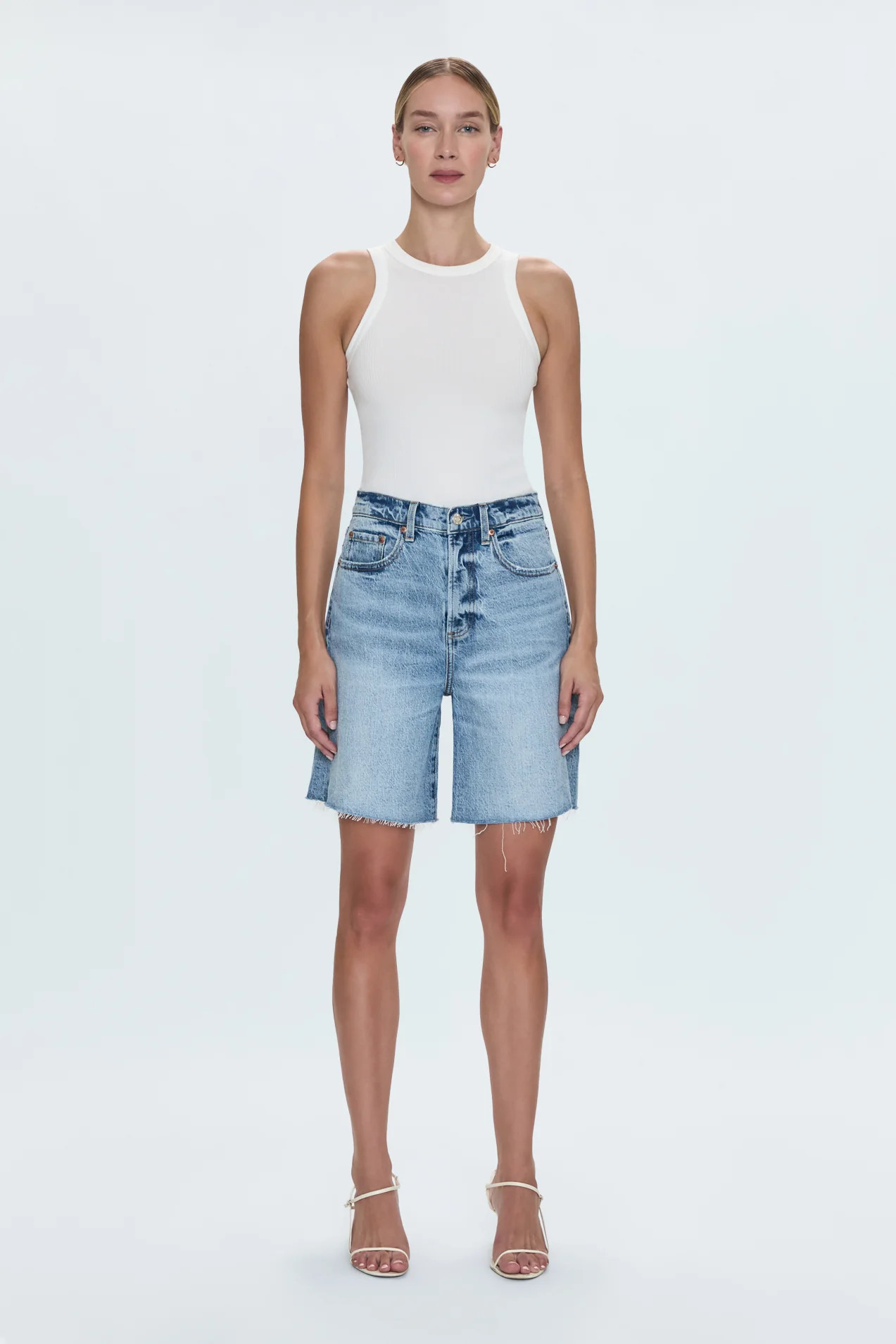 Kaylee High Rise Pinched Loose Short - Boulder | Pistola Denim