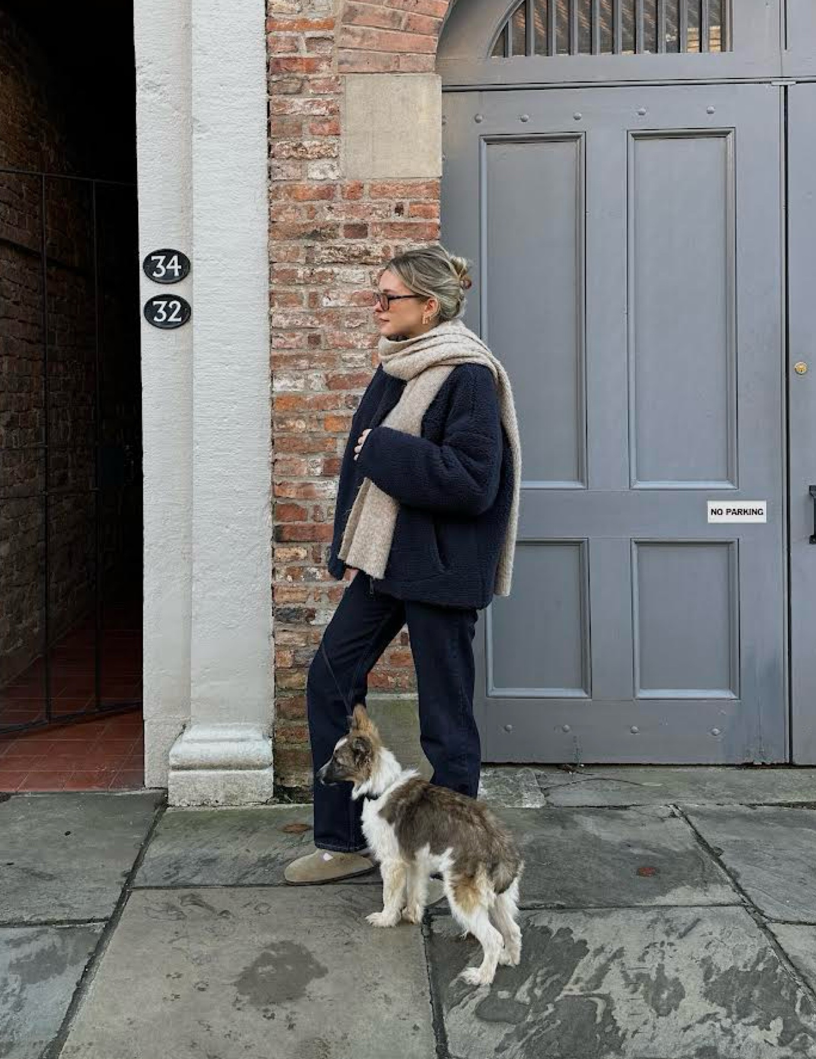 Whistles, Vehla, Uniqlo, Birkenstock, Arket, Asos, transitional outfit, transitional style, winter outfit, winter fashion, winter wardrobe, teddy bomber jacket, teddy jacket, bomber jacket, knit scarf, beige scarf, wide jeans, straight leg jeans, Birkenstock clogs, winter outfit ideas, style inspiration 

#LTKstyletip #LTKeurope #LTKSeasonal