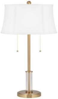 Sofie Crystal and Brass Pull Chain Table Lamp (94E69) | LampsPlus.com