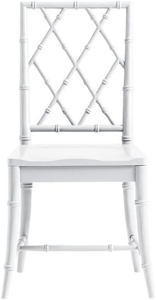 Universal Furniture X-Back Wood Dining Chair Set of Two in White Finish | Amazon (US)