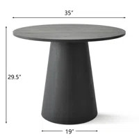 George Oliver Agne 35" Round Pedestal Dining Table | Wayfair | Wayfair North America