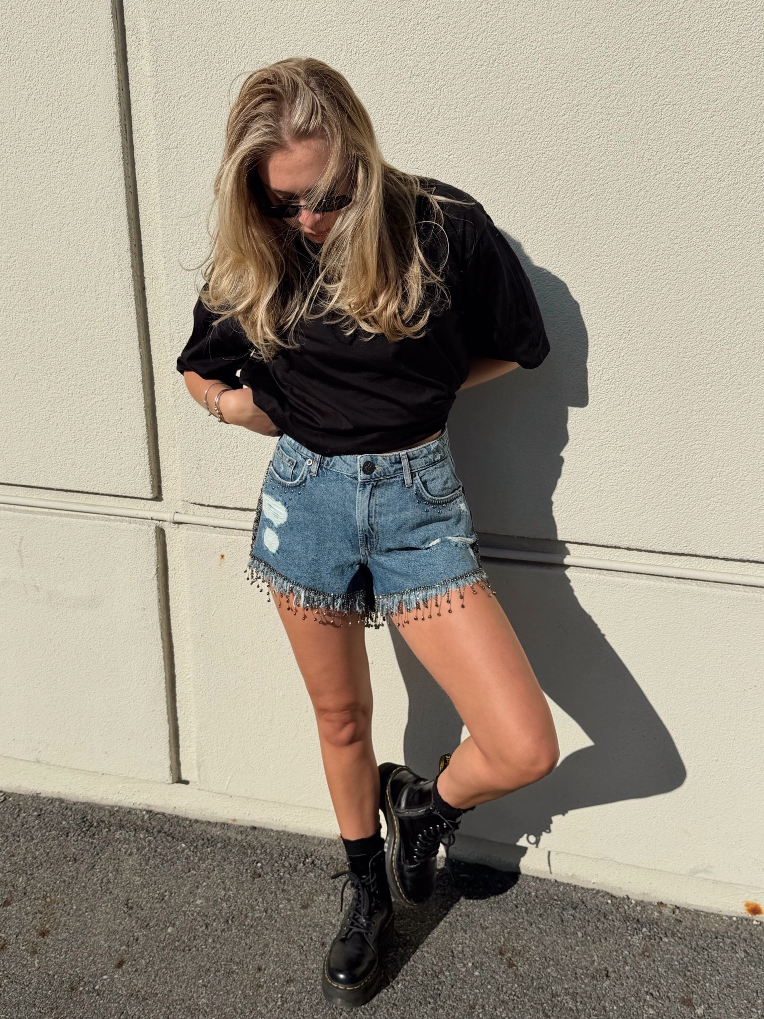 festival outfit energy with oversized graphic tees, black doc martens, distressed denim shorts + silver details >>> the coolest summer concert outfit honestly

@oneteaspoon-au did not miss

#LTKgrwm #LTKootd #LTKdayinmylife