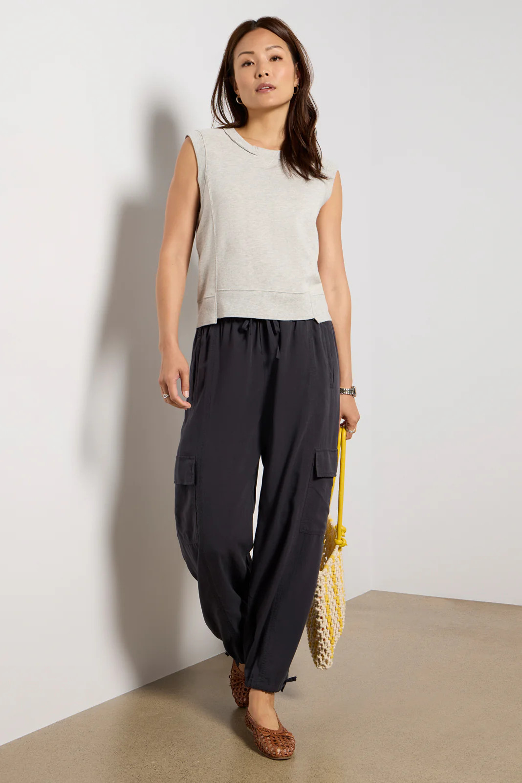 Sleeveless Sweatshirt Vest | Evereve