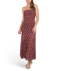 Polka Dot Strapless Maxi Dress | Juniors | Marshalls | Marshalls