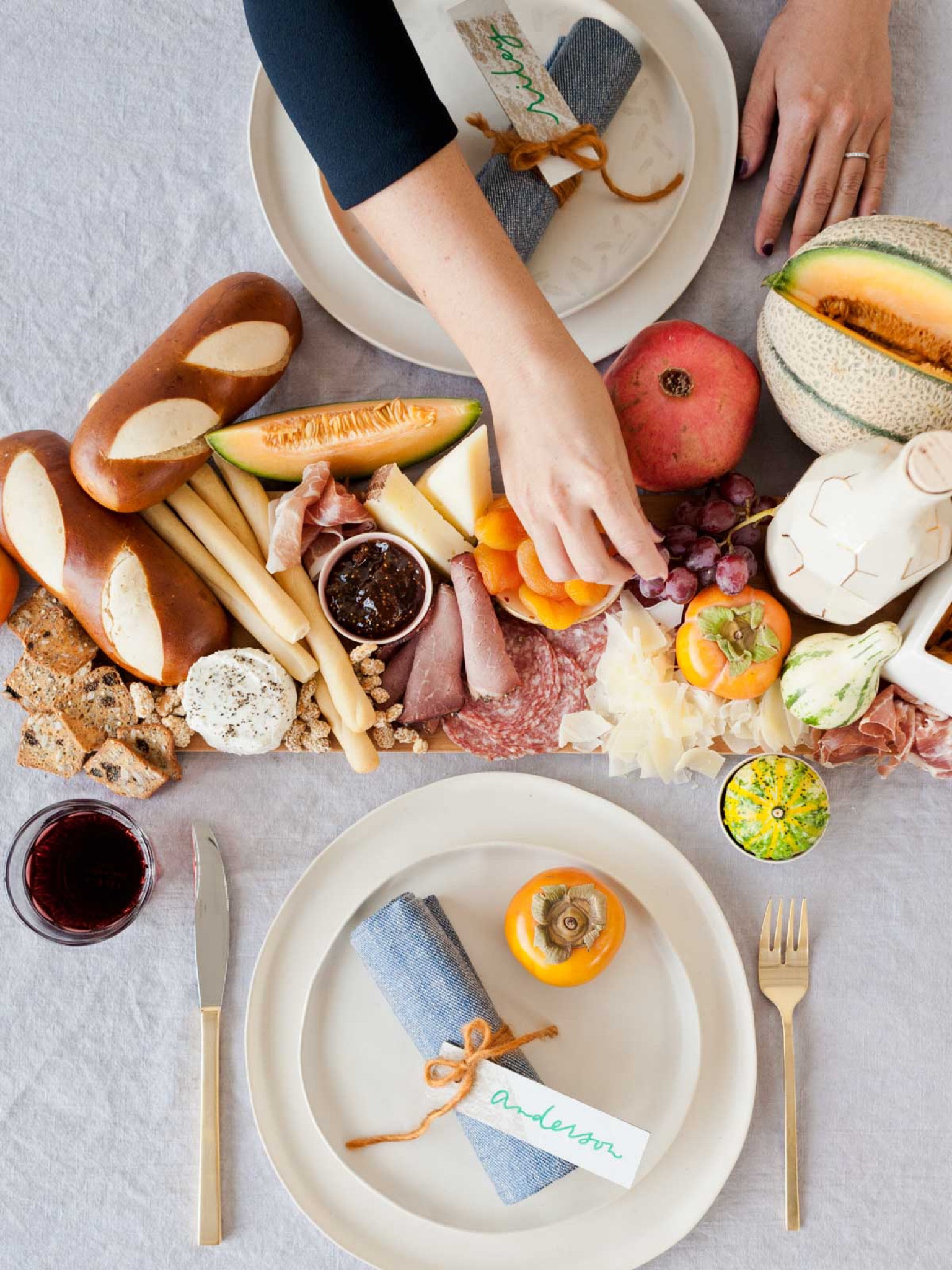 Setting the table for Thanksgiving - wood serving board - grazing board - Friendsgiving - fall entertaining 

#LTKSeasonal #LTKhome #LTKHoliday