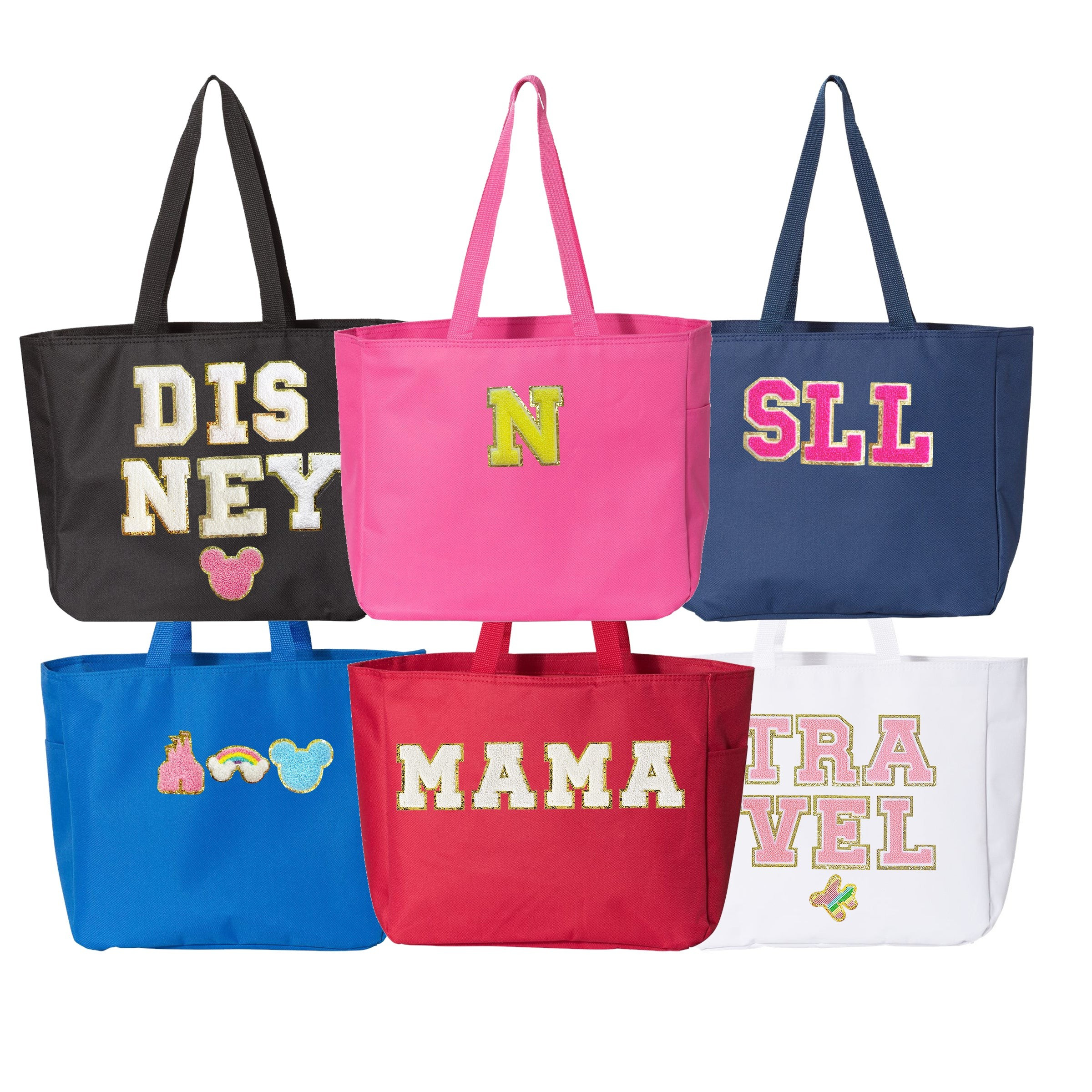 Letter Patch Medium Tote Bag | United Monograms