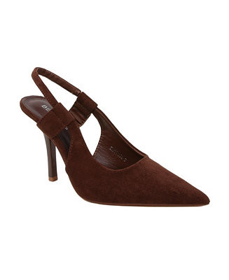 women's Euphemie Microfiber Suede Slingback Pumps | Macy's