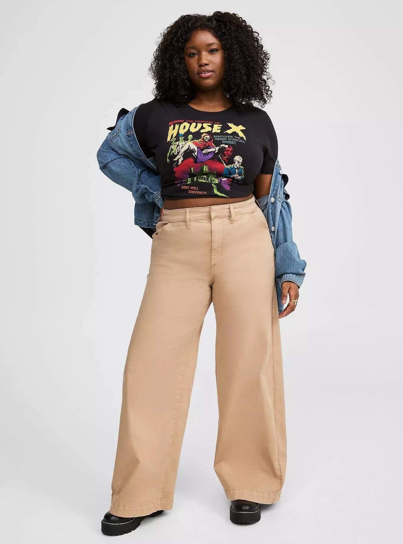Wide Leg High-Rise Chino Pant | Torrid (US & Canada)