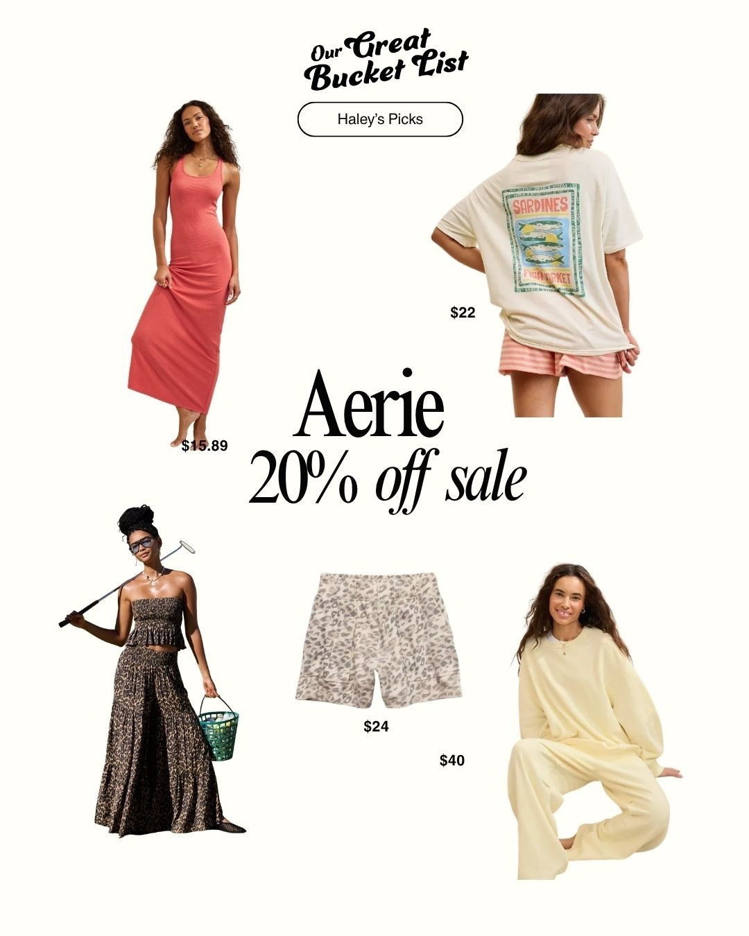 20% off through the app plus free shipping on everything!! I just ordered the top two items but own everything on the bottom and love it!!!

#LTKmomlife #LTKxAerie #LTKgrwm