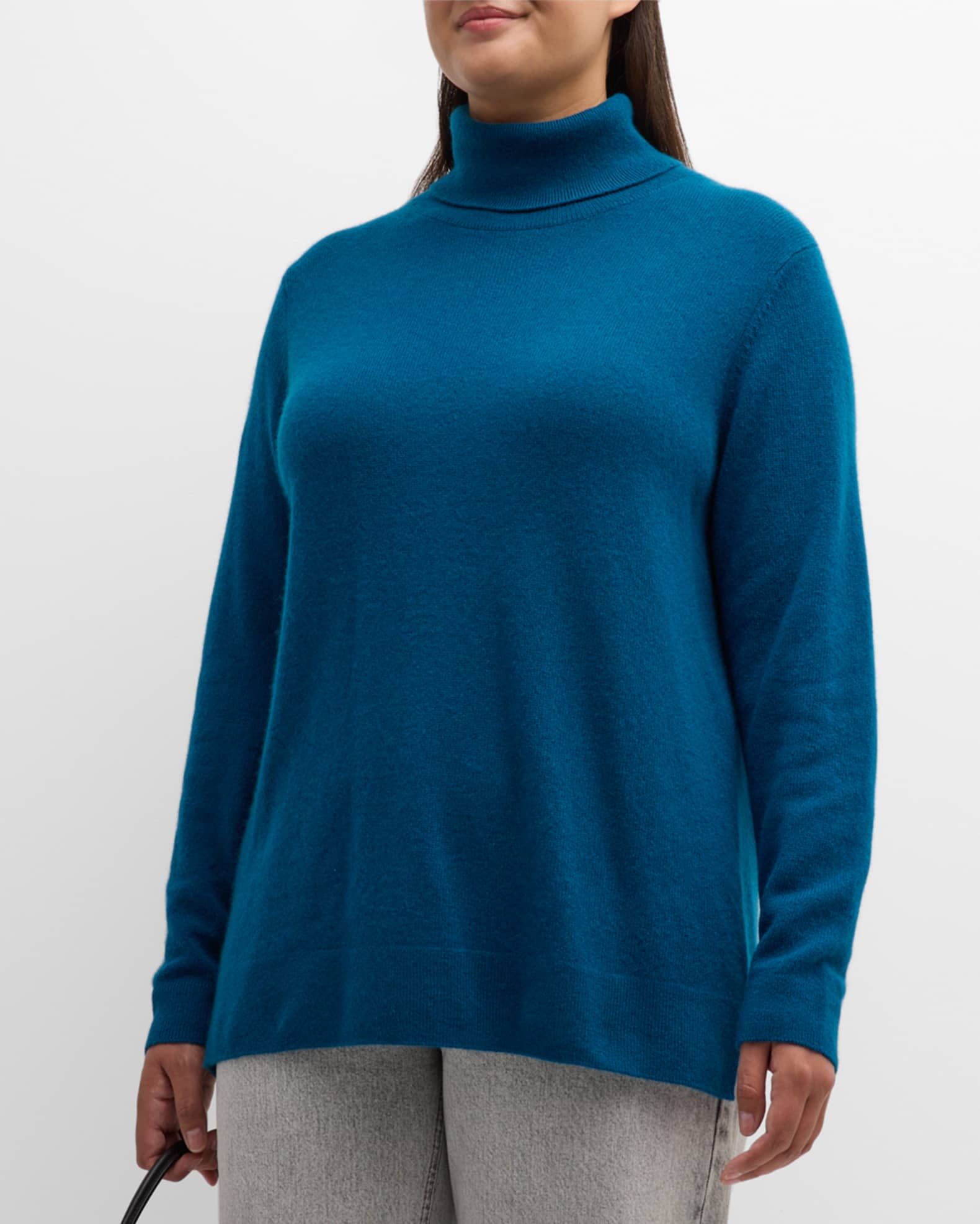 Plus Size Cashmere Turtleneck | Neiman Marcus